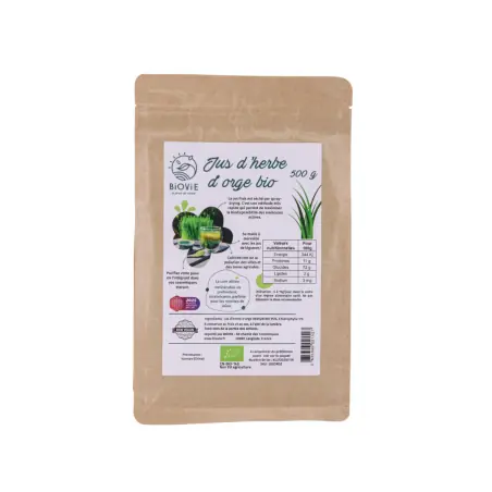 Suco de erva de cevada em pó BIO (500 g) Suco de erva de cevada em pó BIO (500 g)
