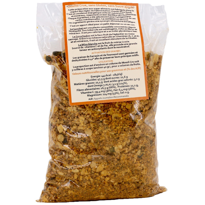 Muesli Cru Natural (Cânhamo + Trigo Sarraceno Orgânico)
