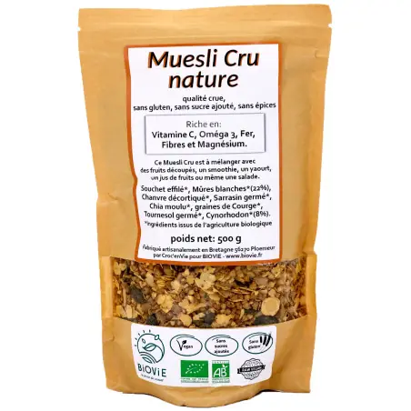 Muesli Crudo Natural (Cáñamo + Alforfón Orgánico) Muesli Crudo Natural (Cáñamo + Alforfón Orgánico)