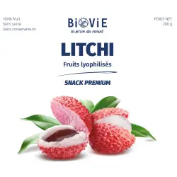 Litchi liofilizzato: snack croccante fonte di vitamina C | Biovie