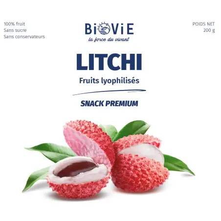 Litchi liofilizzato: snack croccante fonte di vitamina C | Biovie