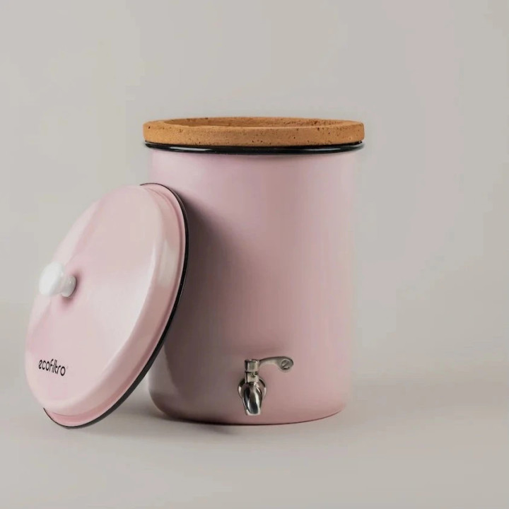 Filtro Ecofiltro 5L Rosa: Purificador de agua de arcilla