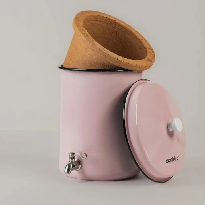 Filtro Ecofiltro 5L Rosa: Purificador de agua de arcilla