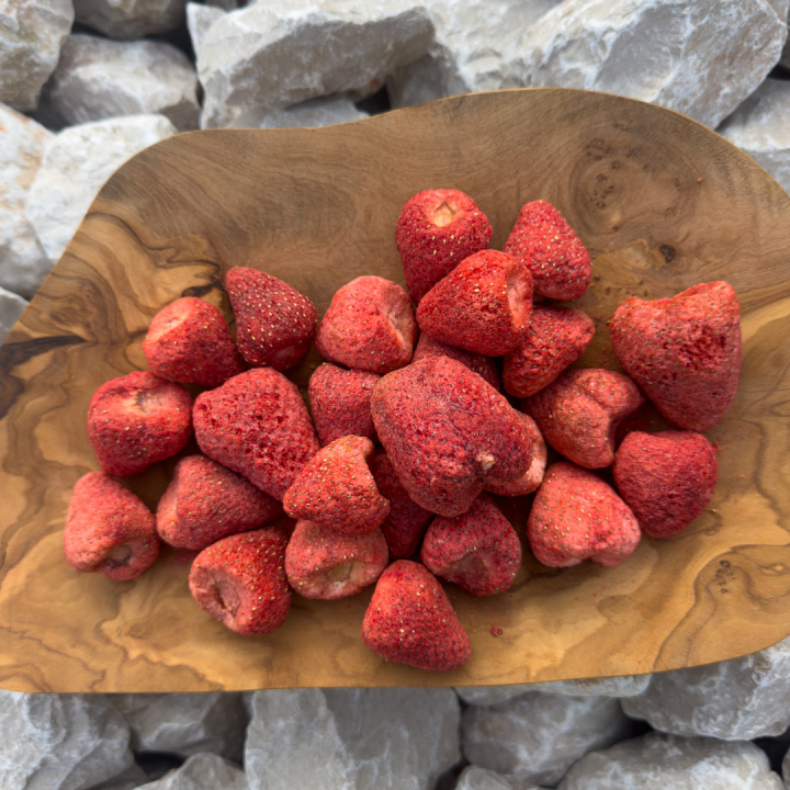 Gefriergetrocknete Erdbeere ohne Zuckerzusatz, reich an Vitamin C | Biovie
