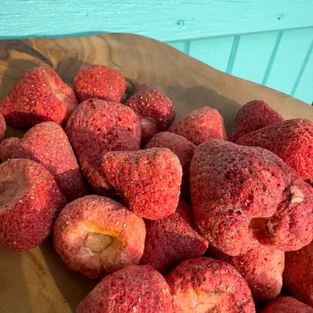 Fresas Liofilizadas Crujientes - Bolsa de 200g para Disfrutar