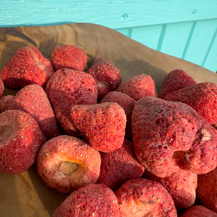Fragola liofilizzata senza zuccheri aggiunti, ricca di vitamina C | Biovie