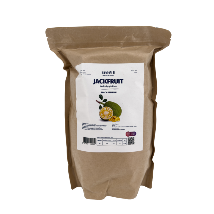 Freeze-dried jackfruit (jackfruit) with no added sugar | Biovie