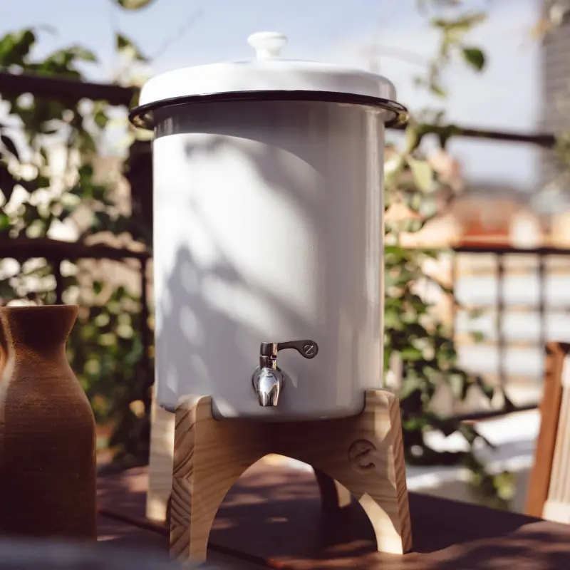 Ecofiltro 5L wit: Waterzuiveraar van klei