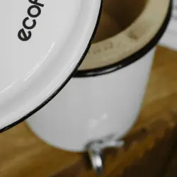 Filtro Ecofiltro 5L branco: Purificador de água em argila