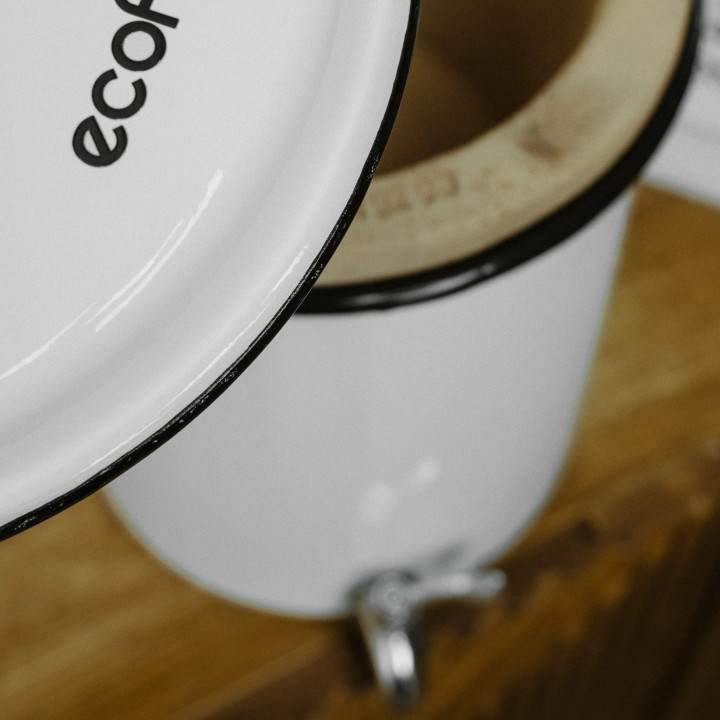 Ecofiltro 5L weiß: Wasserreiniger aus Ton