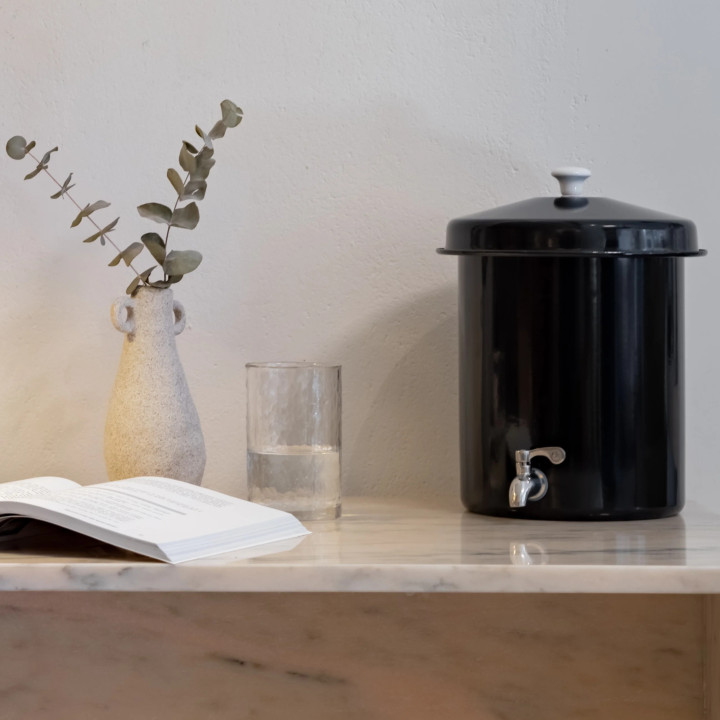 Ecofiltro 5L Zwart: Waterzuiveraar van klei