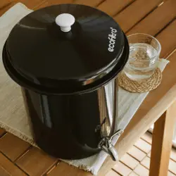 Filtro Ecofiltro 5L Negro: Purificador de agua de arcilla