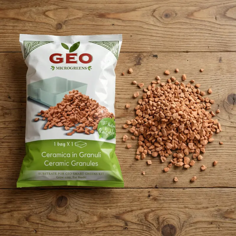 Gránulos de cerámica - Sustrato natural para microgreens - GEO Bavicchi | Biovie