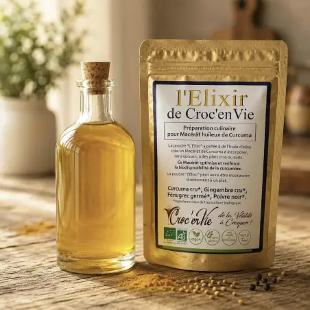 Przygotowanie kulinarne Eliksir w proszku (do maceratu olejowego z kurkumy) Bio - 80g