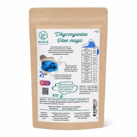 Phycocyanine in poedervorm ("blauwe spirulina") 100g