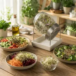 Germoir Geo Jar - bocal en verre à graines germées bio | Biovie