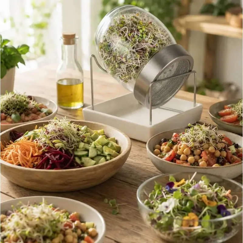 Germoir Geo Jar - frasco de vidrio para germinados orgánicos | Biovie