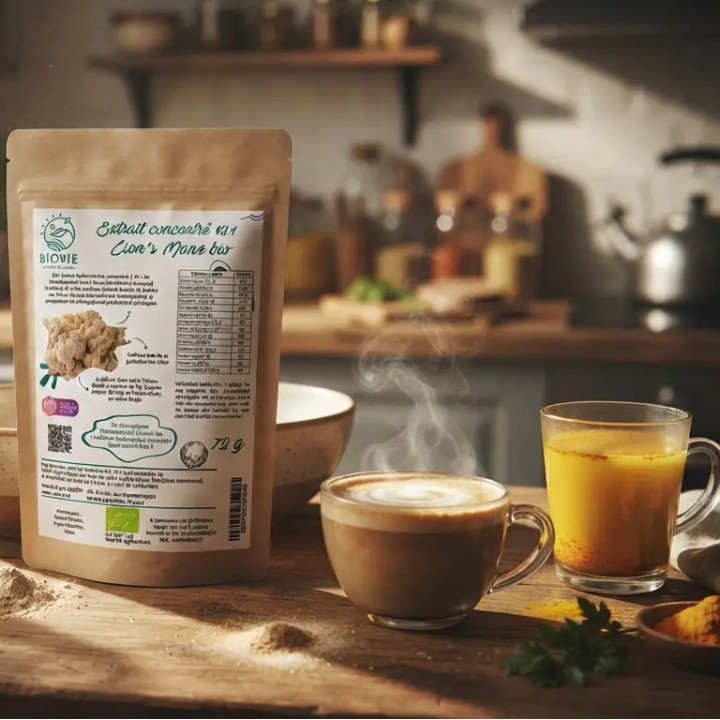 Estratto di Lion's Mane Bio 10:1 Idrosolubile - 72g | Biovie