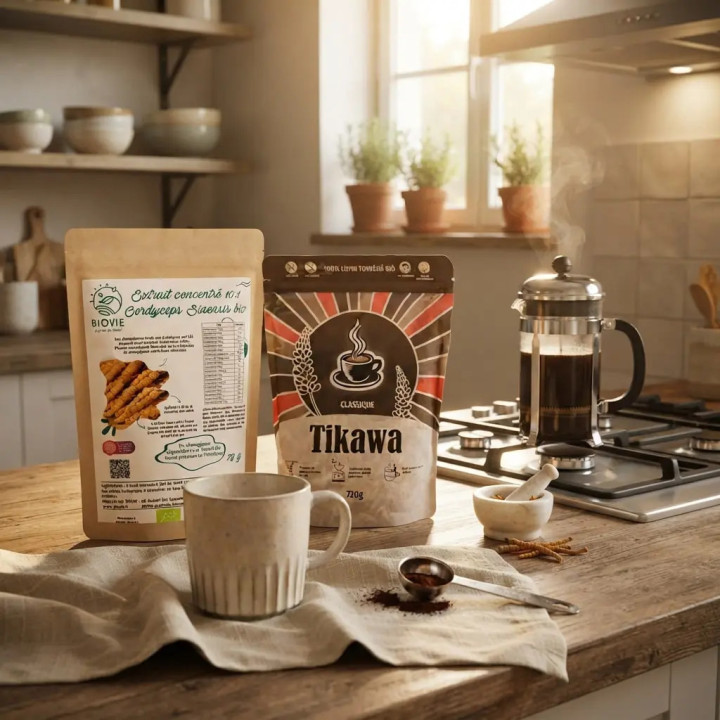 Pack Tikawa Vitalidade - Café de Tremoço + Cordyceps Bio | Biovie