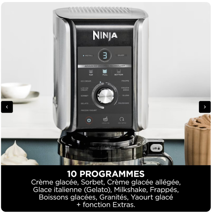 Ninja CREAMi Deluxe 10-in-1 Ice Cream Maker – Biovie Code -10%