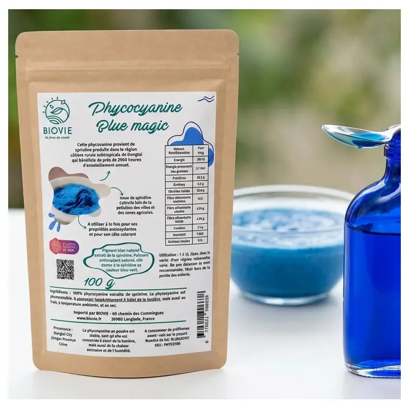 Phycocyanina in polvere BIO - spirulina blu 100% pura | Biovie