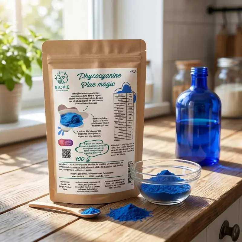 Phycocyanina in polvere BIO - spirulina blu 100% pura | Biovie