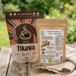 Tikawa Focus Pakket - Lupine Koffie + Lion's Mane Bio | Biovie