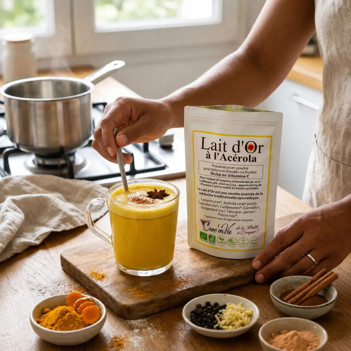 Organic Golden Milk with Acerola Powder (100g)