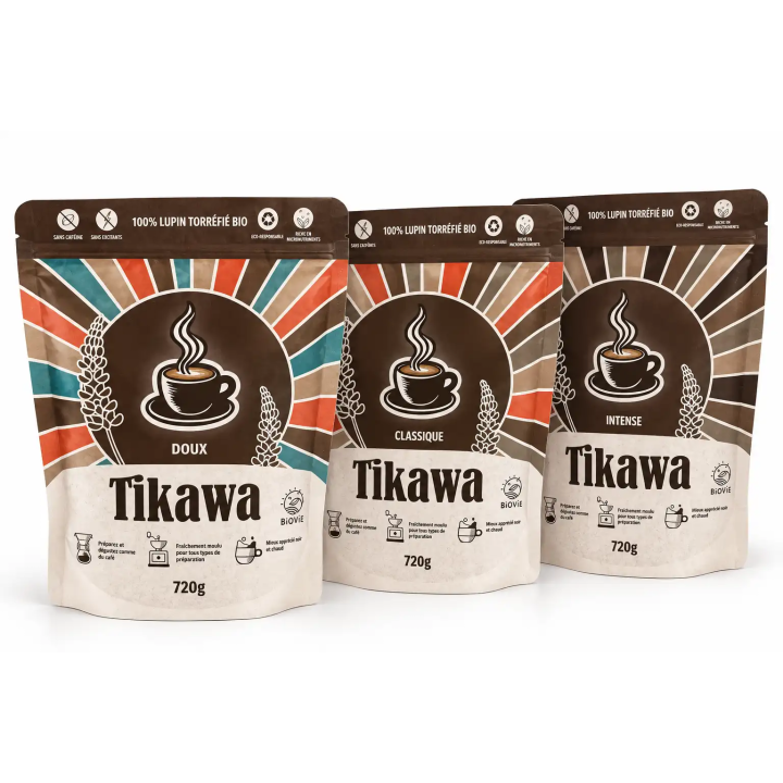 Caffè di Lupino Bio Tikawa Classico | Alternativa senza Caffeina | Biovie