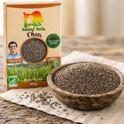 Organic fair-trade chia seeds 400 g – omega-3 | Biovie