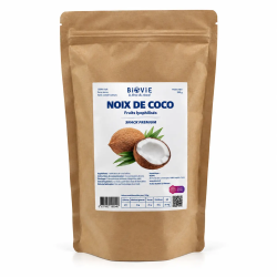 Noix de coco lyophilisée sans sucre ajouté, croquante | Biovie