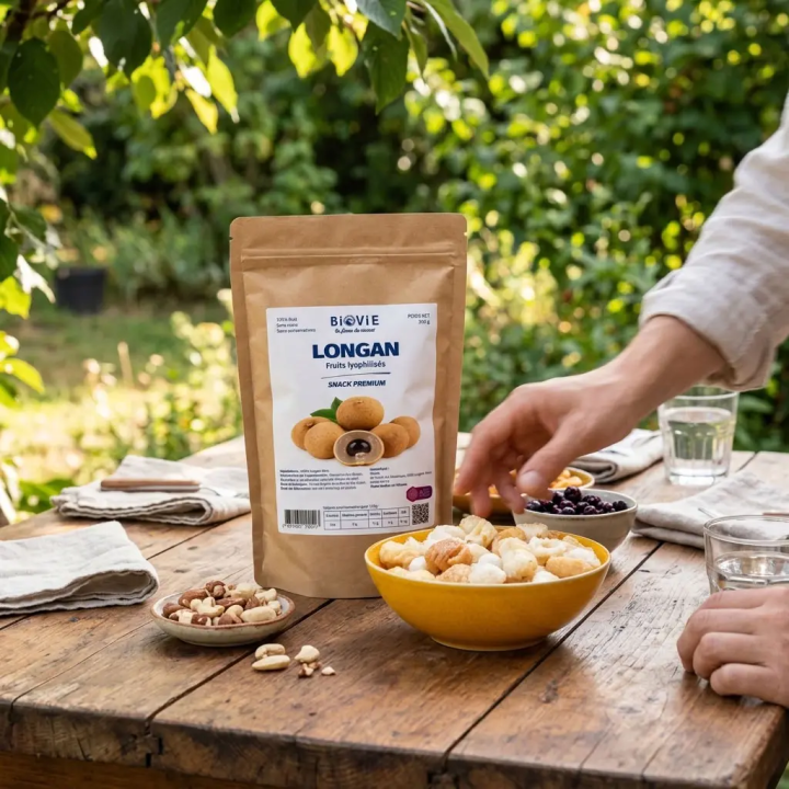 Gefriergetrocknete Longan (Drachenauge) ohne Zuckerzusatz | Biovie