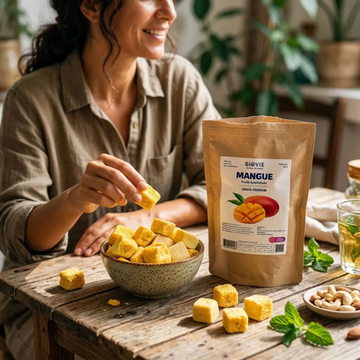 Gefriergetrocknete Nam Dok Mai Mango ohne Zuckerzusatz | Biovie