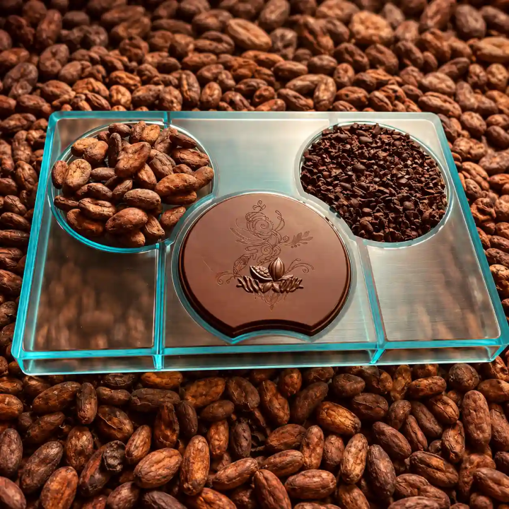 Tablete Gianduja cacau cru bio, avelãs e amêndoas | Biovie