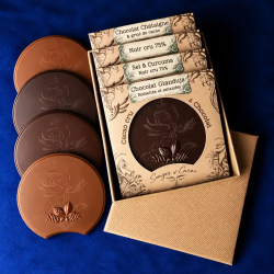 Ontdekkingspakket 4 tabletten biologische rauwe cacao Songes et Cacao | Biovie
