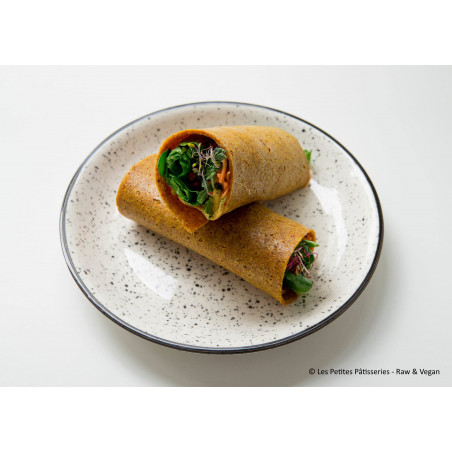 Recette wrap cru carotte curry