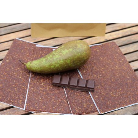 fruit wrap raw version pear cocoa