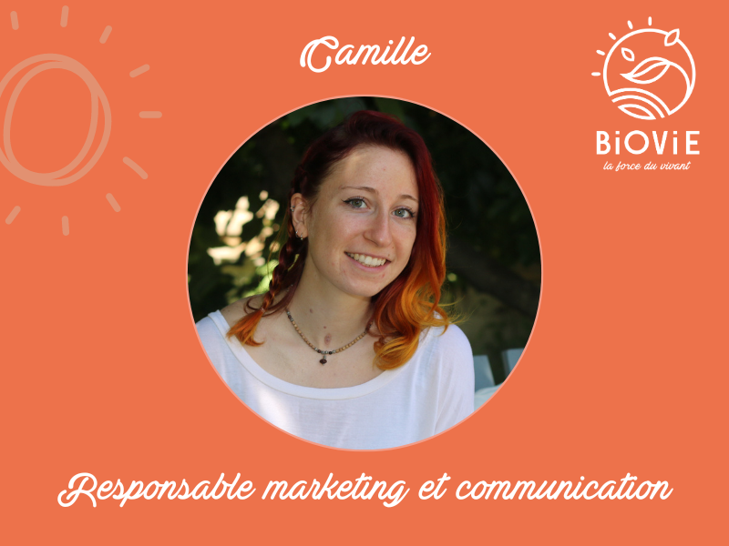 Camille, responsable marketing et communication