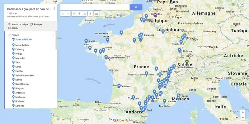 carte france