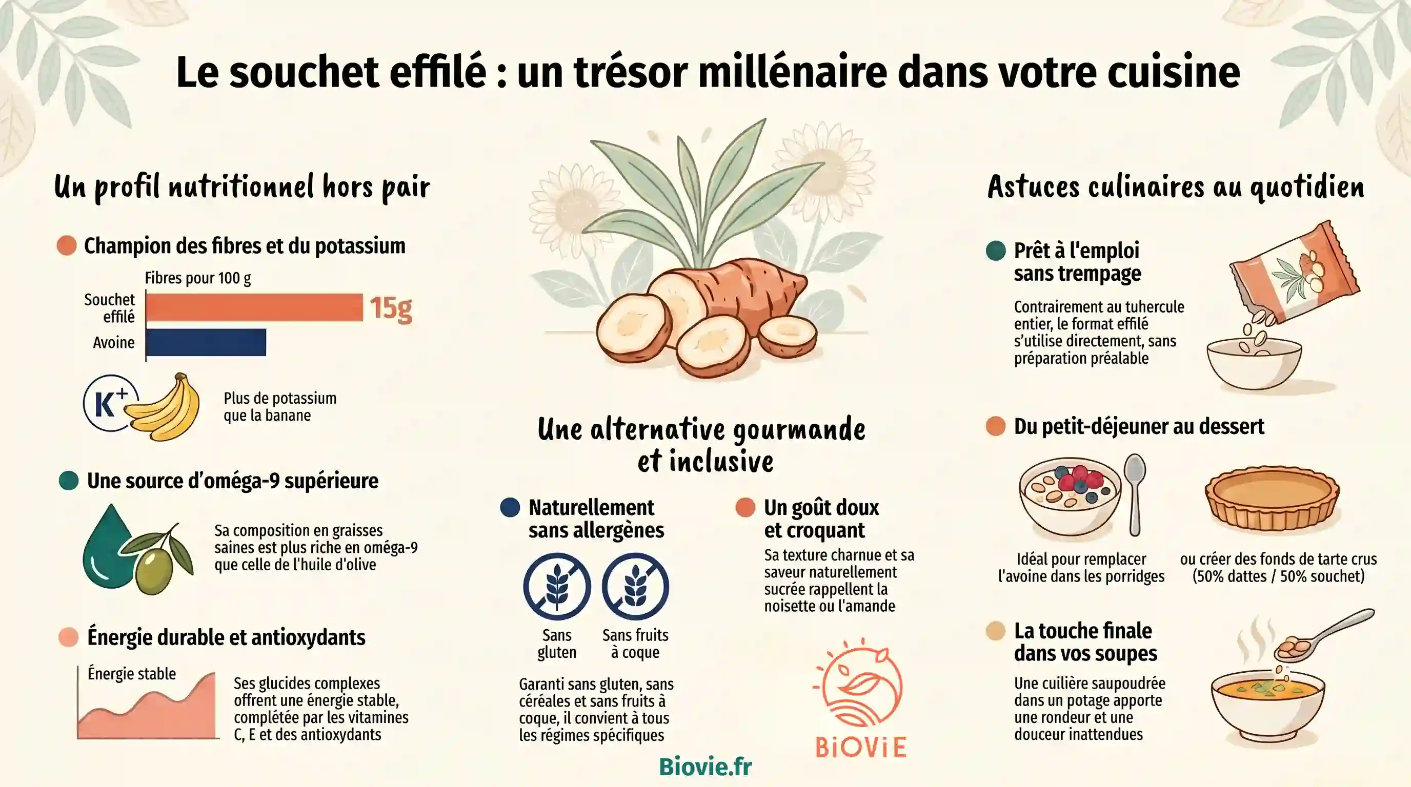 Souchet effilé bio et équitable Tigernuts