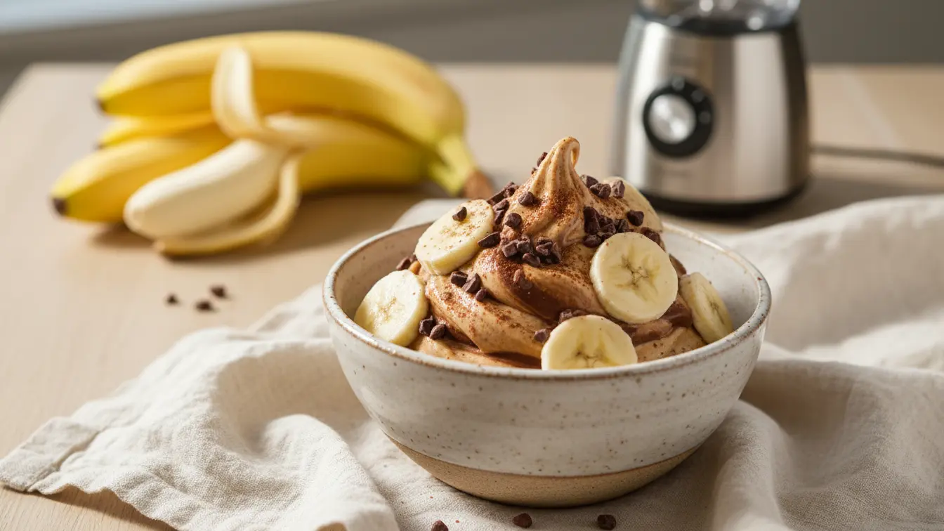 Nice cream banane choco