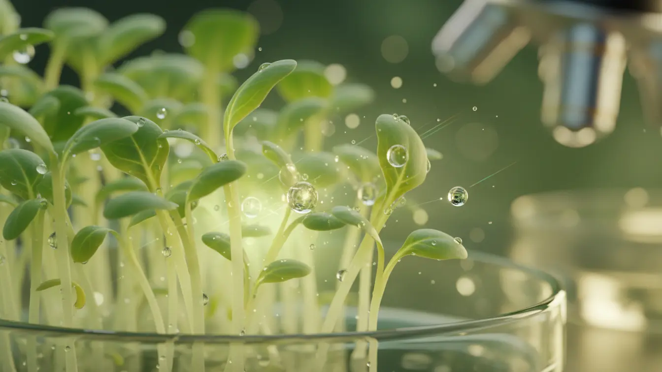 Les graines germées de brocoli 