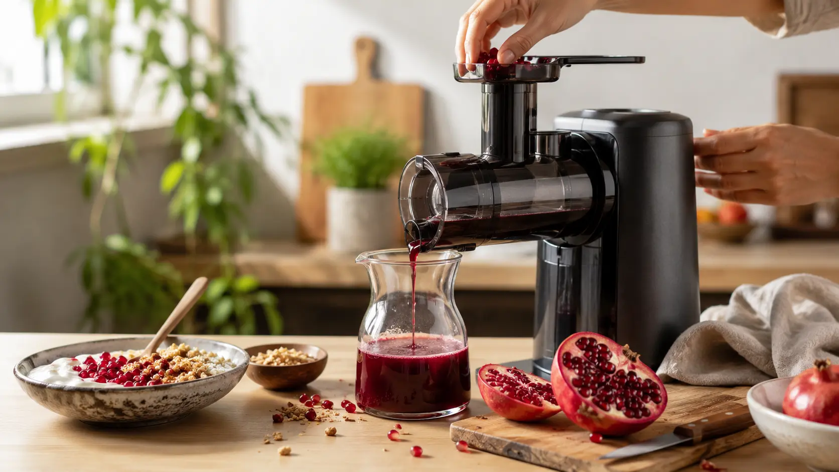 Faire son jus de grenade maison : extracteur ou centrifugeuse ?