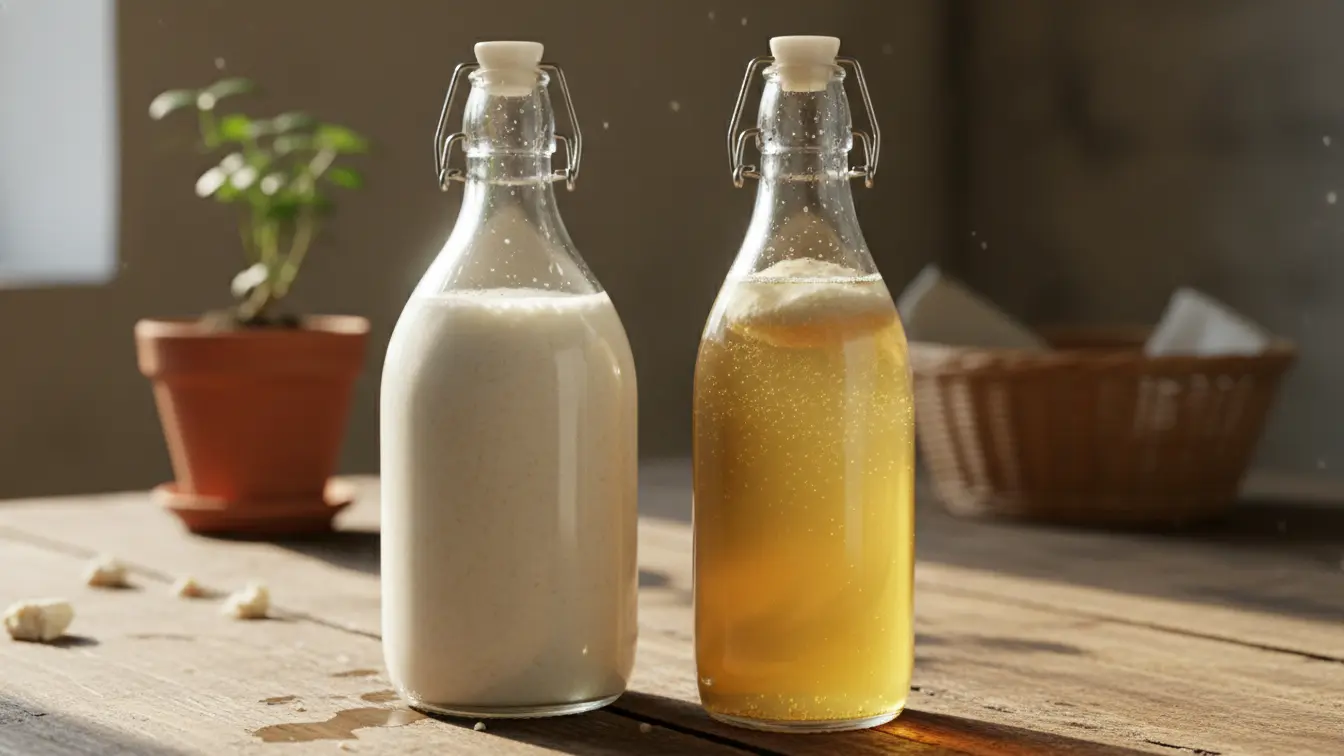 kéfir vs kombucha