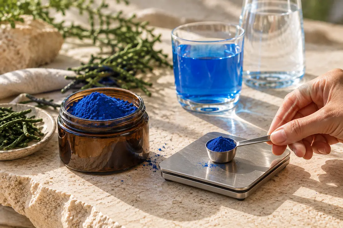 Pourquoi Biovie a choisi la phycocyanine en poudre