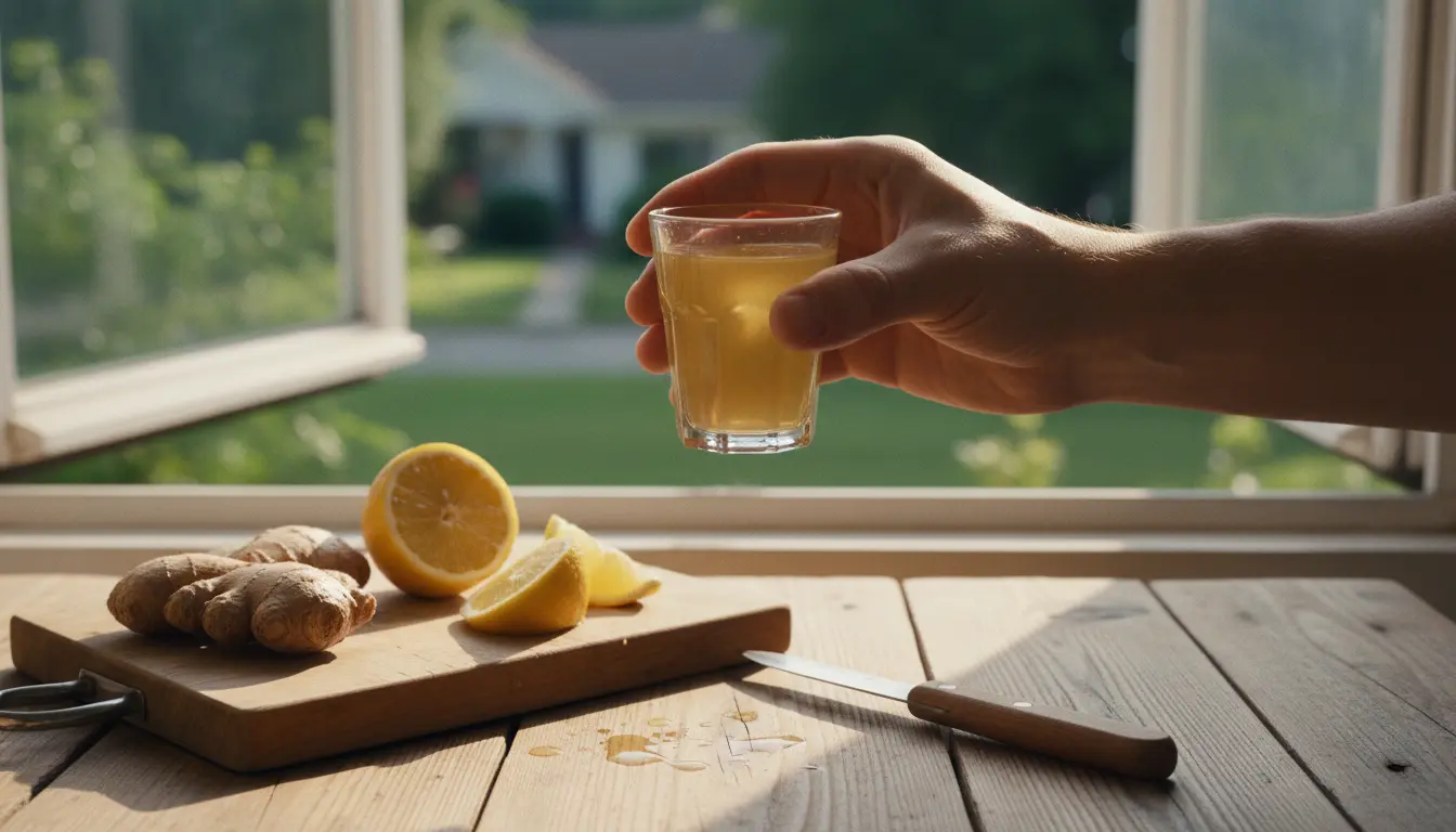 Shot de gingembre et citron