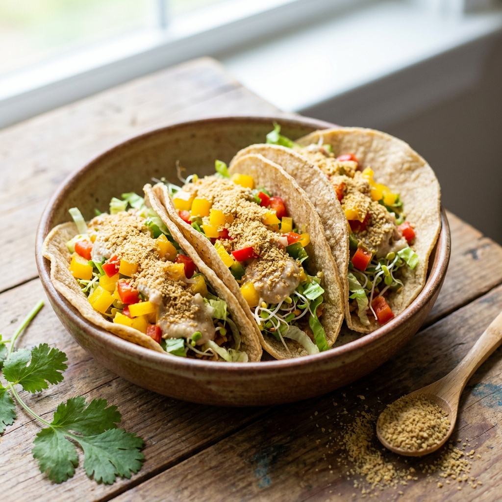 Rauwe taco's met zachte maistortilla's