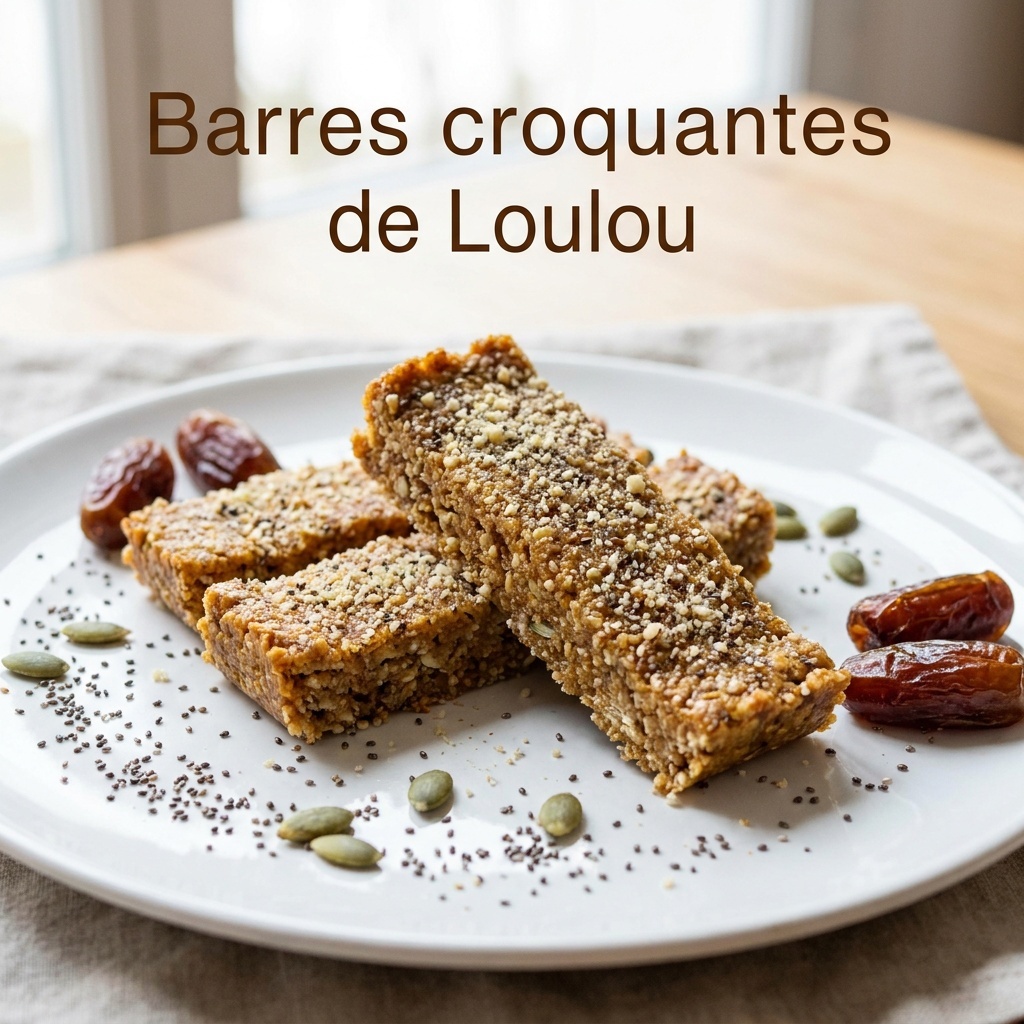 Barres croquantes graines, dattes et canneberges