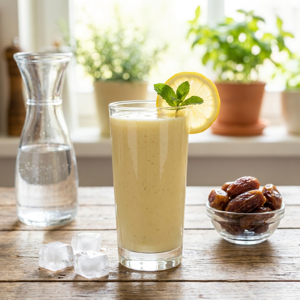 Roher Zitronen-Cheesecake-Smoothie