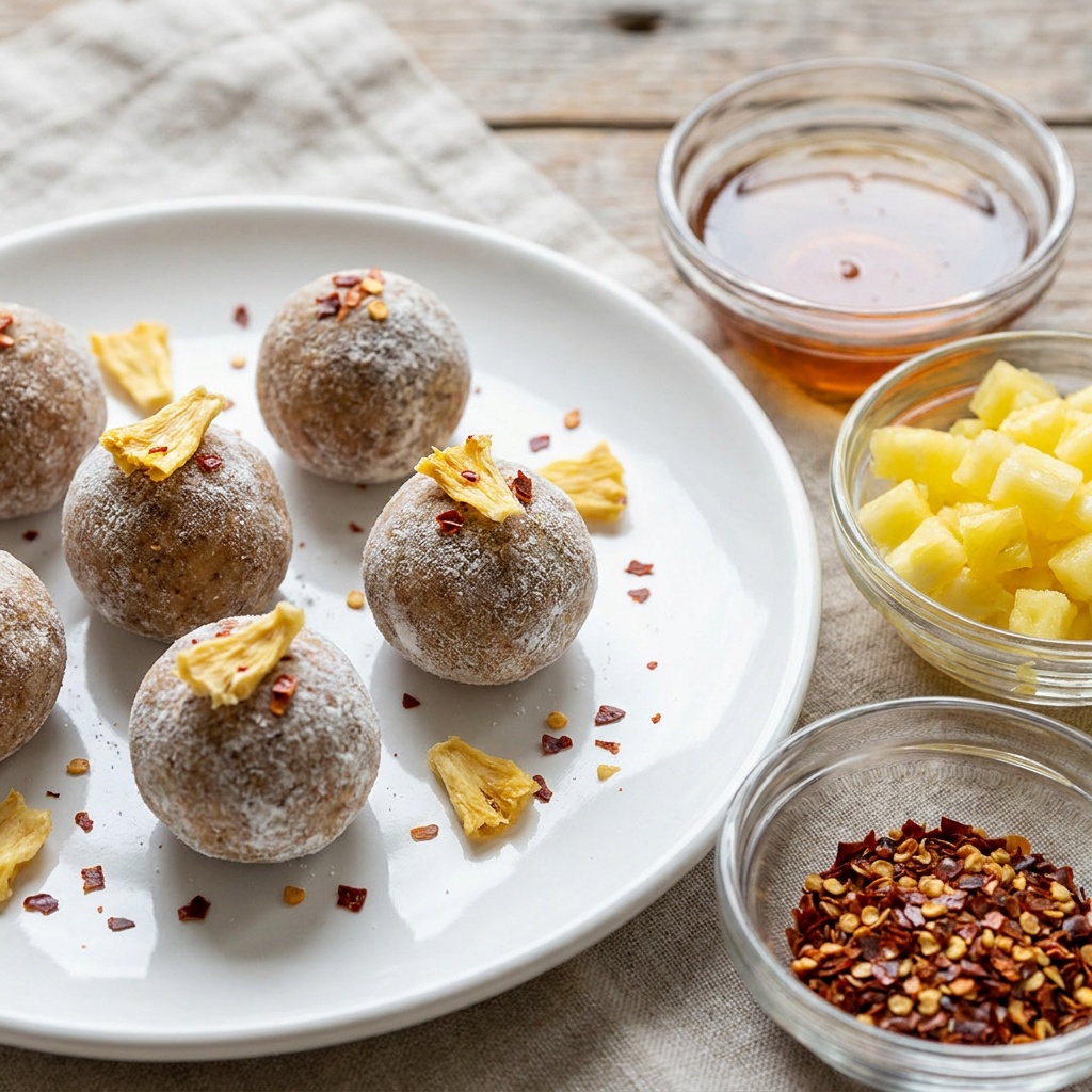 Truffes crues ananas-piment